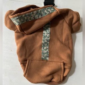 Camouflage brown fashion dog cat hoodie logo sweatshirt M luxury